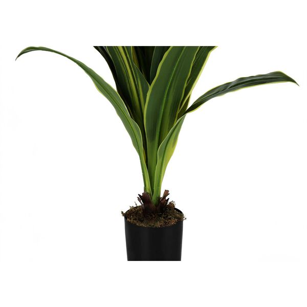 Black Green 47-Inch Indoor Floor Potted Real Touch Decorative Dracaena Artificial Plant, image 3